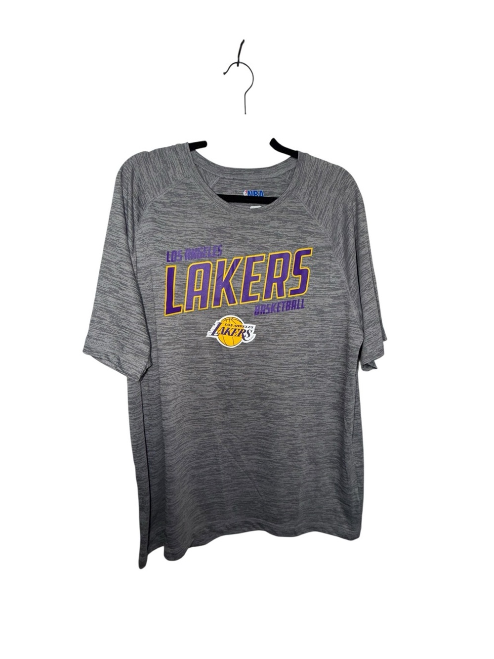 NBA Los Angeles Lakers Gray Tee with Purple & Gold Logo